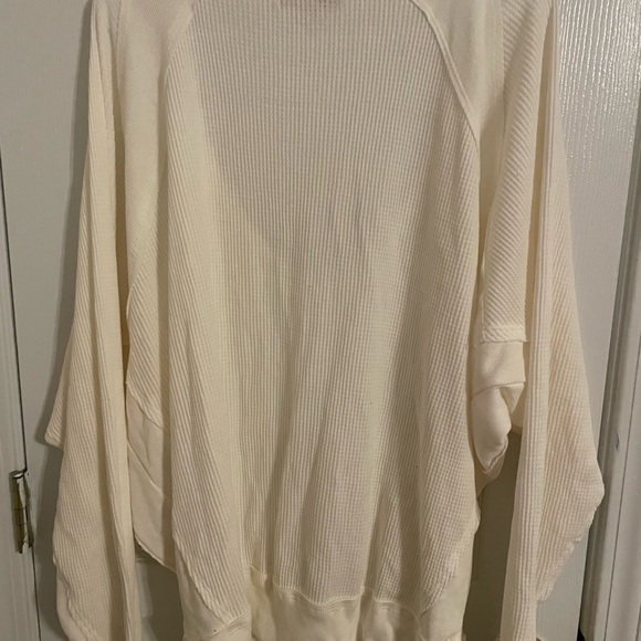 Free People Ribbed Cream Top - Picture 6 of 6